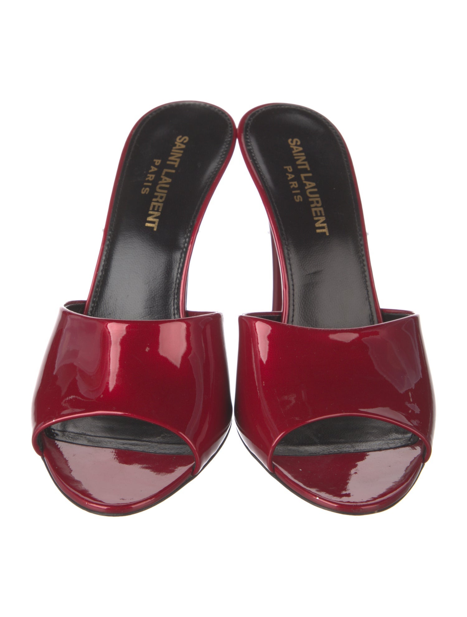 Saint Laurent Patent Leather Slides
